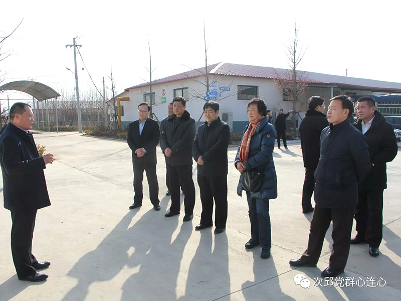 市政協(xié)原副主席、民建市委原主委?；萏m，市人大常委、民建市委副主委周中穩(wěn)一行到我公司調(diào)研蘆花雞養(yǎng)殖發(fā)展情況